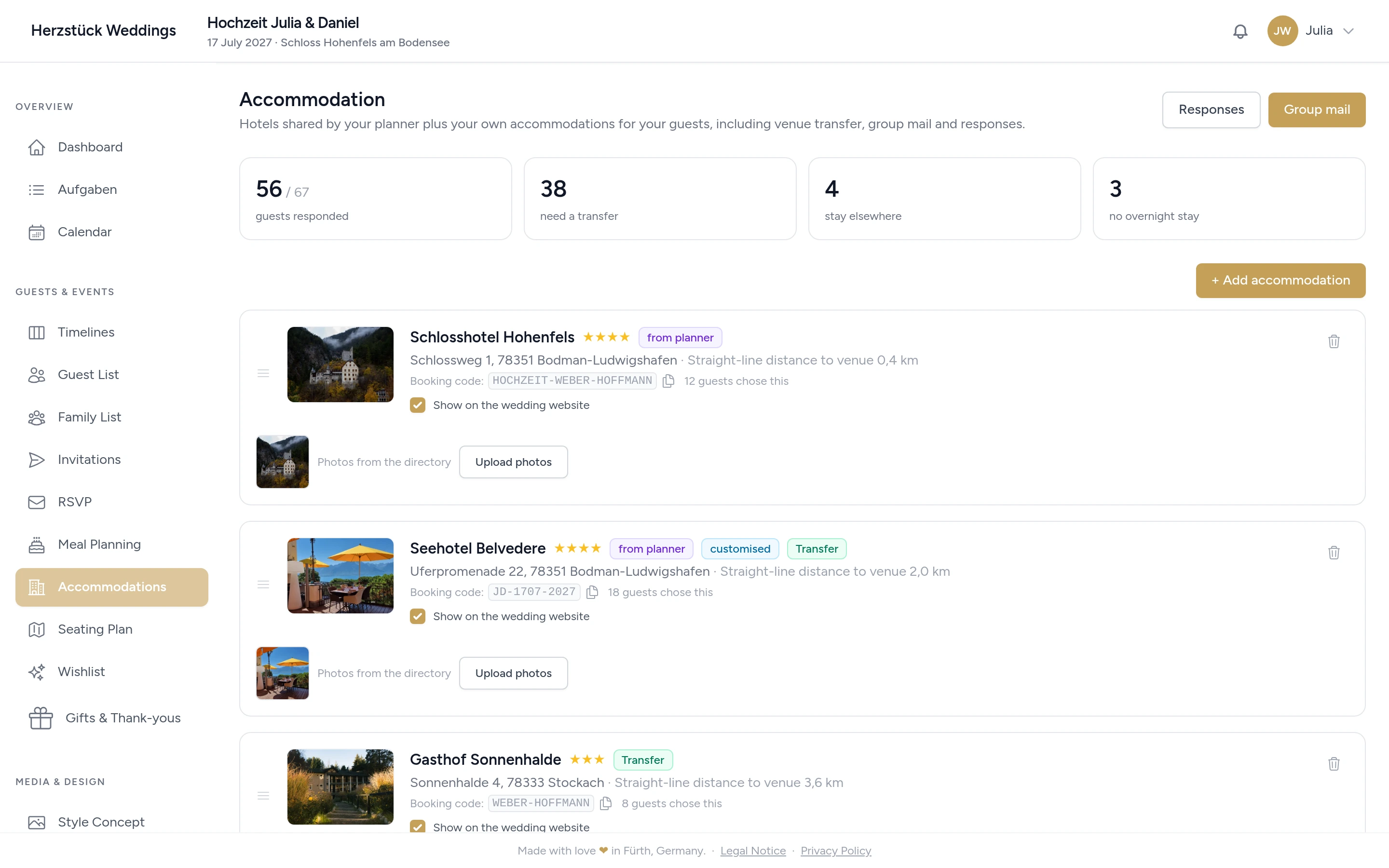 Accommodation & transfer