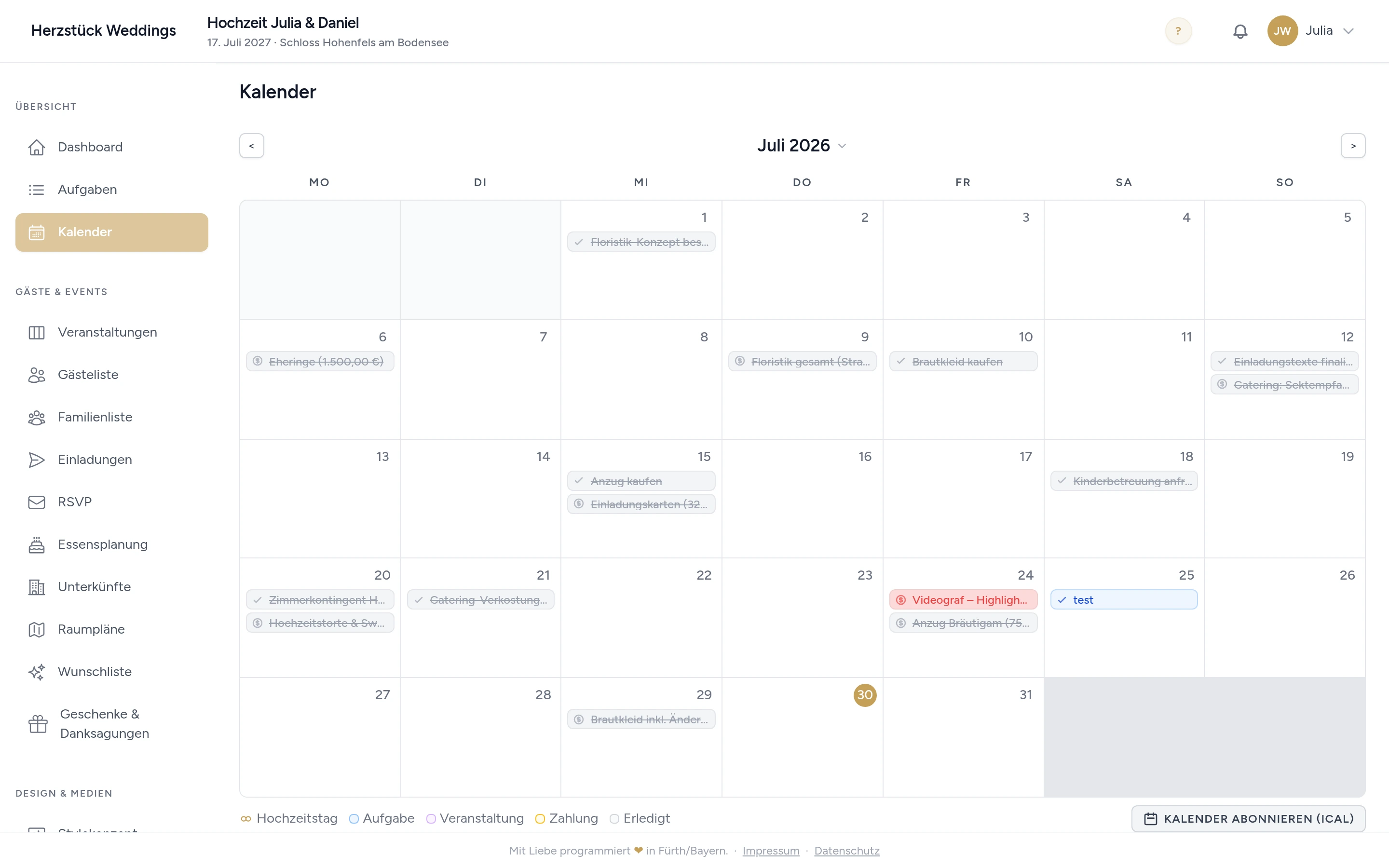 Kalender & Erinnerungen